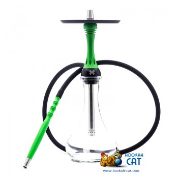 Кальян Alpha Hookah Model X Green Fluor (Альфа Хука Модель Х Салатовый)